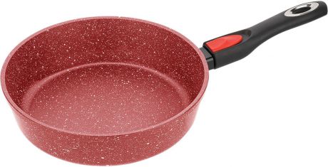 Сковорода Катюша "Авангард", 9010-241-3, красный гранит, с антипригарным покрытием, диаметр 24 см