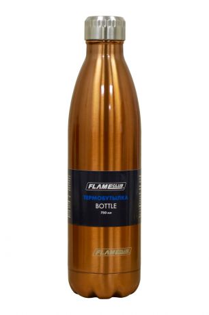 Бутылка-термос 750 мл FlameClub Bottle-750, оранжевая