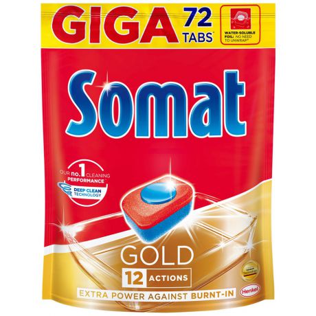 Somat Gold Таблетки для посудомоечной машины 72 шт