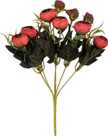 Искуственный цветок Вещицы "Ранункулюс", B-YI-28, бордовый, 28 см