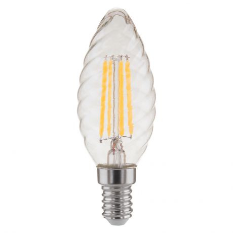 Лампочка Elektrostandard светодиодная Свеча витая F 7W 4200K E14, Нейтральный свет 7 Вт, Светодиодная