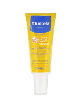 Mustela Bebe Солнцезащитное молочко SPF50+ туба 200 мл
