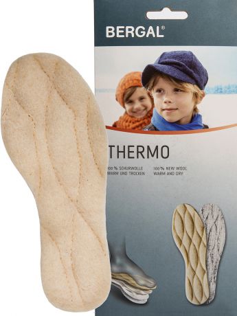 Стельки детские из натуральной шерсти BERGAL Thermo 33