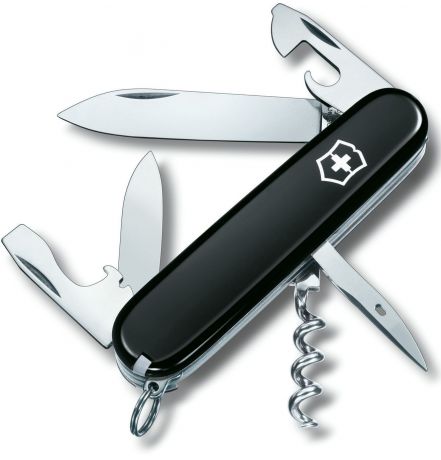 Нож Victorinox Spartan, 91 мм, 12 функций, черный