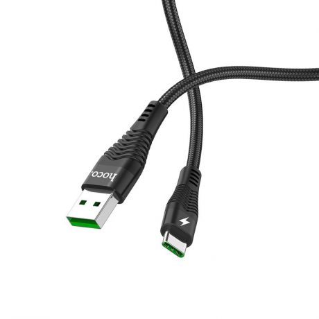 USB кабель Hoco U53 5A Flash Type-C, 1.2м, черный