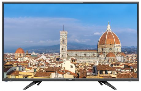 Телевизор ECON LED FULL HD, с встроенным спутниковым и цифровым тюнером 22", черный