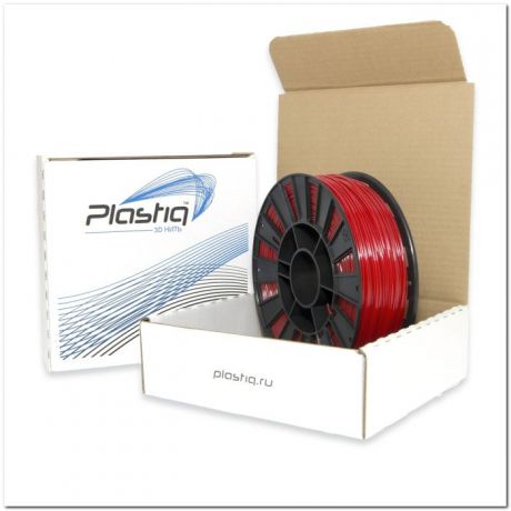 Пластик PETG для 3D печати Plastiq красный, 1.75 мм, 300м