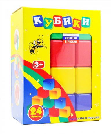 Игровой набор Новокузнецкий завод пластмасс ПИ000004 Набор из 24 кубиков