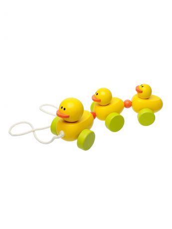 Деревянная игрушка-каталка "Утка" FindusToys Wooden Pulling Along Little Duck