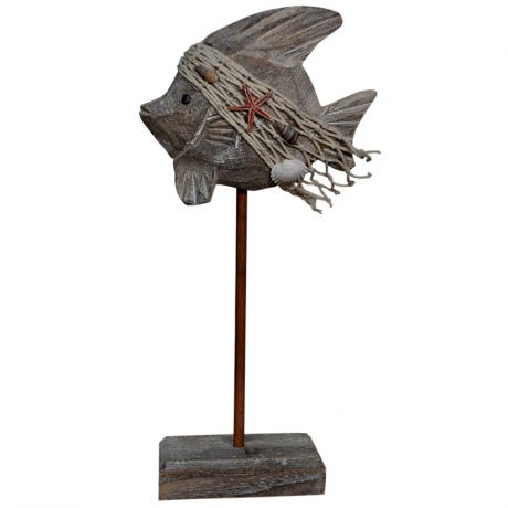 Настольный декор "Рыбка", морской стиль, 18.5х34 см