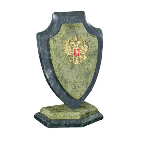 Канцелярский набор Сувенир Щит, малый, с гербом, 1101948, зеленый
