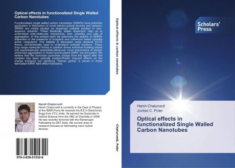Harsh Chaturvedi and Jordan C. Poler Optical effects in functionalized Single Walled Carbon Nanotubes