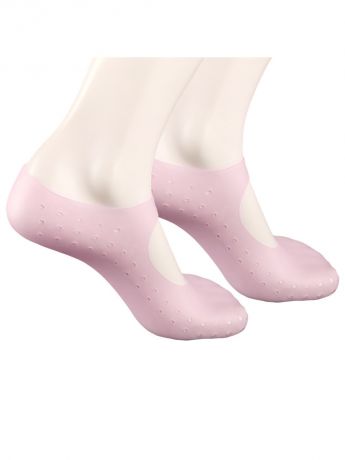 Носки медицинские Blonder Home подследники от мозолей и трещин, СПА для ног, S, розовый