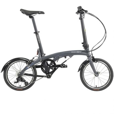 Складной велосипед Dahon EEZZ D3 Matt Gunmetal, колёса 16", рама алюминиевая, 3 скорости