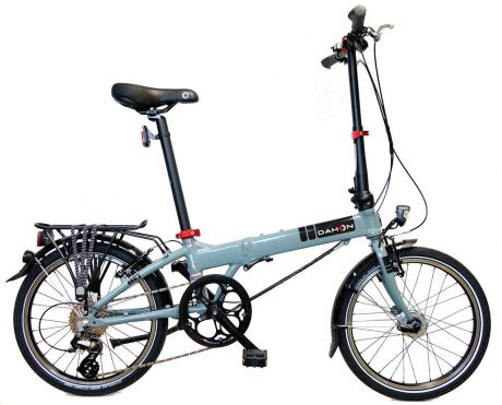 Велосипед складной DAHON MARINER D8 синий, крылья, багажник, насос, 8 скоростей