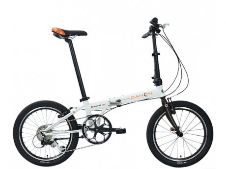 Складной велосипед Dahon Speed D8 Cloud (белый), рама стальная, колёса 20", 8 скоростей
