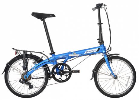 Складной велосипед Dahon Speed D7 Azure (голубой), рама стальная, колёса 20", 7 скоростей