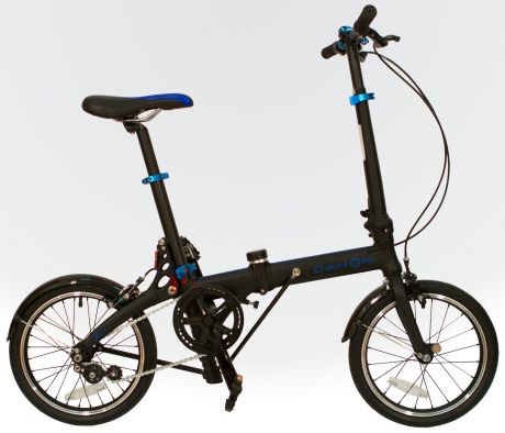 Велосипед складной DAHON JiFo UNO 16 Shadow, колёса 16", крылья, 1 скорость
