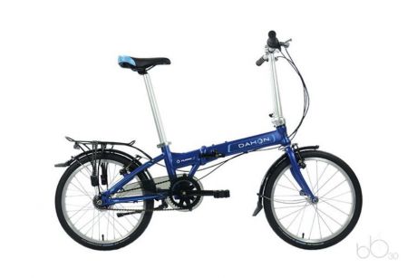 Велосипед складной DAHON Vitesse D7HG Navy, колёса 20", крылья, багажник, насос, 7 скоростей
