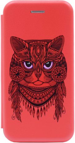 Чехол-книжка Book Art Jack Grand Cat для Huawei Honor 7C / 7A Pro / Y6 Prime 2018 красный GOSSO CASES