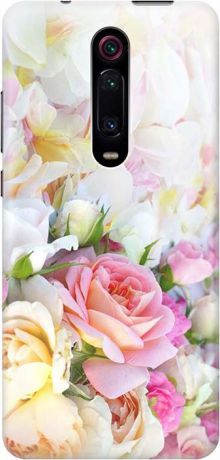Ультратонкий силиконовый чехол-накладка для Xiaomi Redmi K20 / K20 Pro / Mi 9T / Mi 9T Pro с принтом "Нежные розы" GOSSO CASES