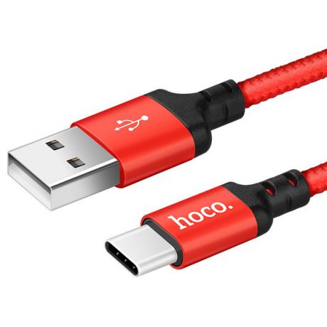Кабель USB Type-C 1м Hoco X14 - Красный