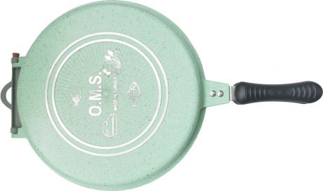Сковорода-гриль OMS, 3219.00.12-Grn, зеленый, с антипригарным покрытием, диаметр 32 см