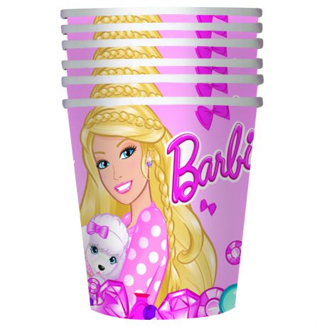 Barbie Стакан бумажный Барби 6 шт