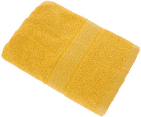 Полотенце "Aisha Home Textile", цвет: желтый, 70 х 140 см