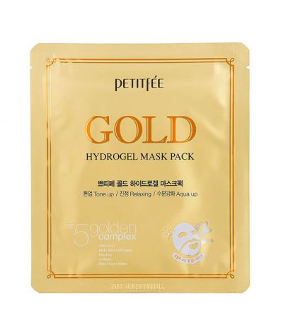 Гидрогелевая маска для лица Petitfee Gold Hydrogel Mask Pack 5*32 г