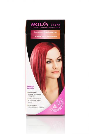IRIDA TON для окраски волос оттеночный б-м ВИШНЕВАЯ КАРАМЕЛЬ 50МЛ