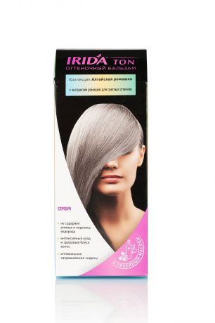 IRIDA TON для окраски волос оттеночный б-м СЕРЕБРО 50МЛ