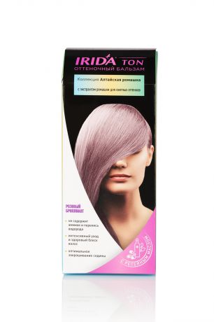 IRIDA TON для окраски волос оттеночный б-м РОЗОВЫЙ БРИЛЛИАНТ 50МЛ