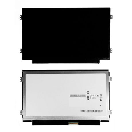 Матрица для ноутбука 10.1" 1024x600 WSVGA, 40 pin Slim LED, крепления слева/справа (уши), Глянцевая. PN: B101AW06 V.0.