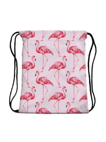 Сумка-мешок для сменной обуви Pink Flamingos