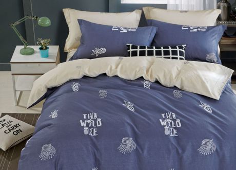 Комплект постельного белья Primavera Classic Single, 26211, синий, 1,5-спальный, наволочки 70x70