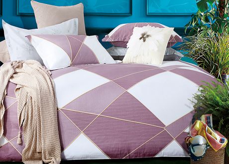Комплект постельного белья Primavera Classic Euro, 26491, розовый, евро, наволочки 70x70