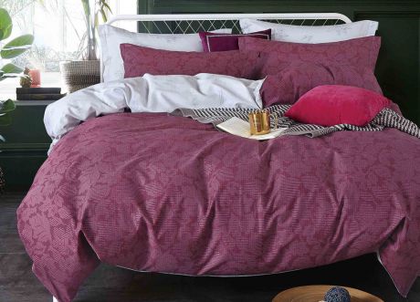 Комплект постельного белья Primavera Classic Single, 26058, бордовый, 1,5-спальный, наволочки 70x70
