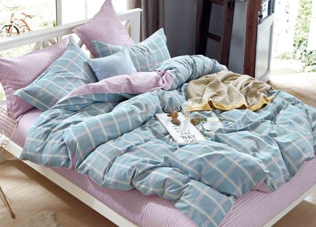 Комплект постельного белья Primavera Classic Single, 26018, бирюзовый, 1,5-спальный, наволочки 70x70
