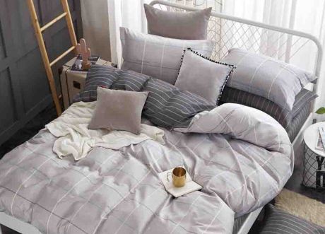 Комплект постельного белья Primavera Classic Single, 26014, серый, 1,5-спальный, наволочки 70x70