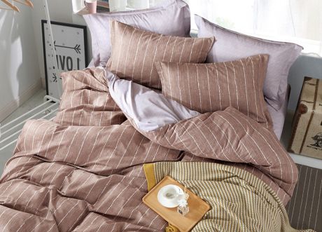 Комплект постельного белья Primavera Classic Family, 26608, коричневый, семейный, наволочки 70x70