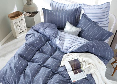 Комплект постельного белья Primavera Classic Single, 25990, синий, 1,5-спальный, наволочки 70x70