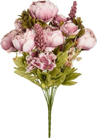 Искуственный цветок Вещицы "Пион", B-YI-31, фиолетовый, 48 см