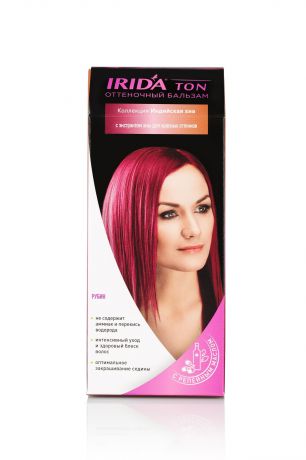 IRIDA TON для окраски волос оттеночный б-м РУБИН 50МЛ