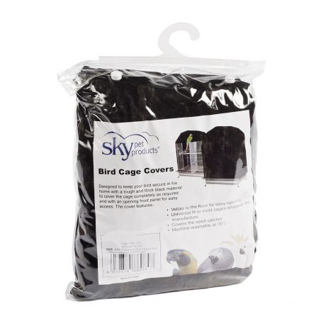 SKY Чехол-накидка для клетки, чёрный, 71х56х117см (Великобритания)
