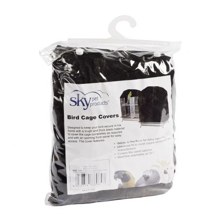 SKY Чехол-накидка для клетки, чёрный, 81х61х137см (Великобритания)