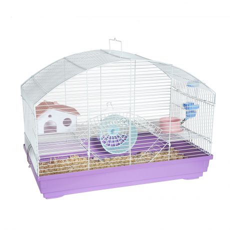 Клетка для грызунов SKY Little Zoo "Hayley", 58х41х32см, пурпурный + белый (Великобритания)