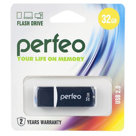 USB Флеш-накопитель Perfeo 32GB C02 черный