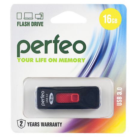 USB Флеш-накопитель Perfeo 3.0 16GB S05 черный