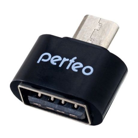 Переходник Perfeo O003 USB адаптер с OTG, черный